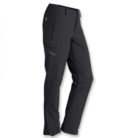 Marmot Women’s Scree Soft Shell Water Repellent Hiking Outdoor Pants Sz 6 Short - Picture 1 of 16